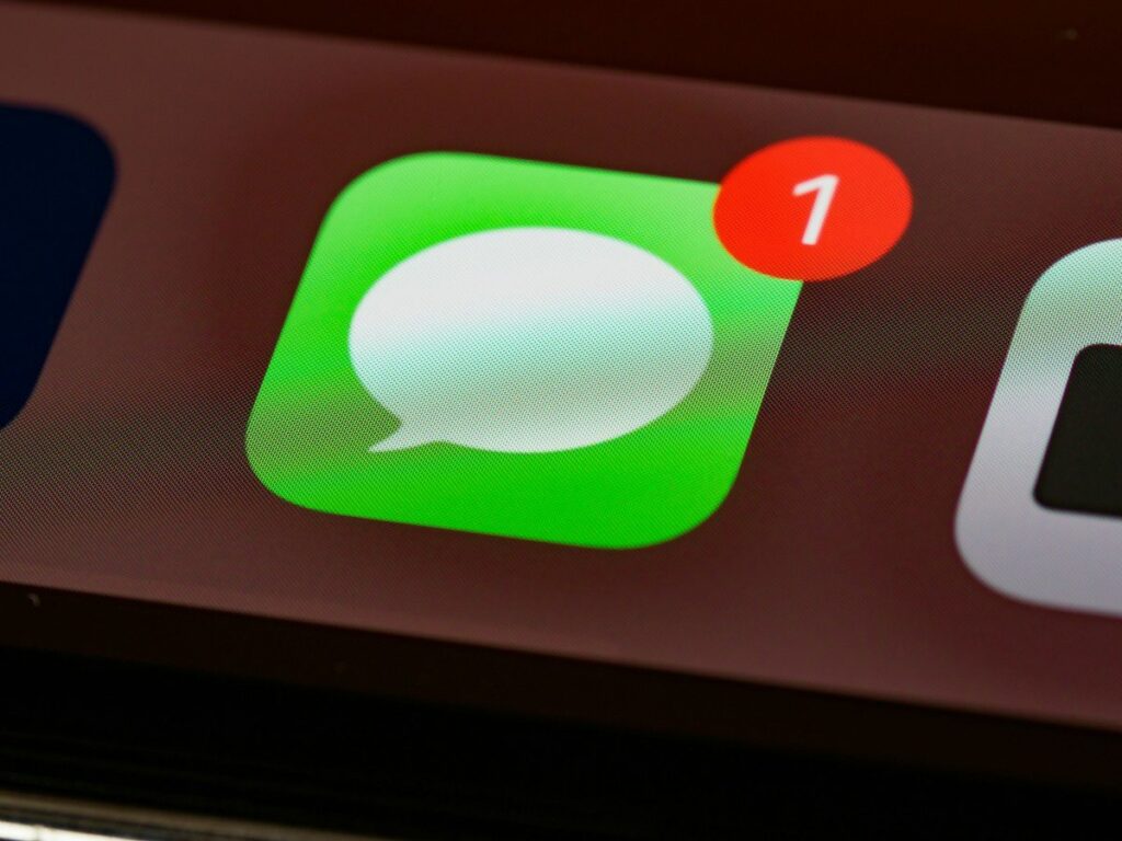 Messaging app icon with an unread notification, the kind of hype that feeds fear of missing out