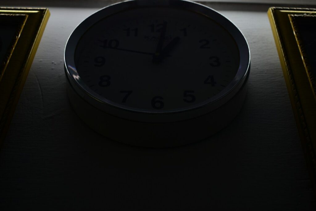 Wall clock as a reminder that trading session timing is one of the four context filters